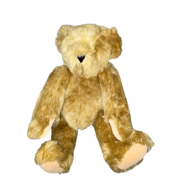 Vermont Teddy Bear Plush Stuffed Animal Jointed Arms Legs Nursery USA Made 12" - Picture 3 of 13